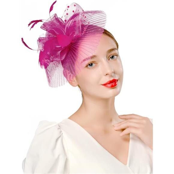 Fascinators for Women Tea Party Hat Headband Derby Wedding Church - Picture 6 of 7